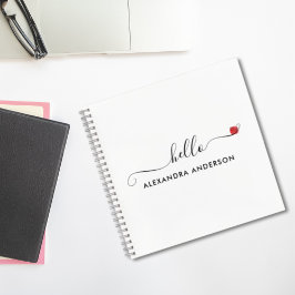 Cuaderno Guión moderno mínimo Hola Corazón