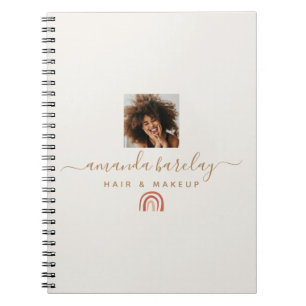 Cuaderno Guión moderno simple tendencia arcoíris