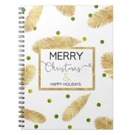 Cuaderno Guión para Purpurina de oro navideño - portátil