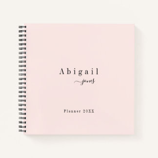 Cuaderno Guión simple rosa profesional de lujo moderno