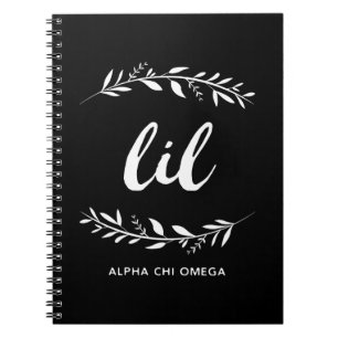 Cuaderno Guirnalda alfa de Omega el   Lil de la ji