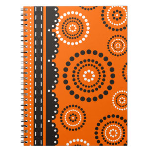 Cuaderno Guirnalda ARTdeco negro blanco + tu color de fondo