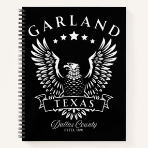 Cuaderno Guirnalda del Condado de Dallas Texas Águila Vinta