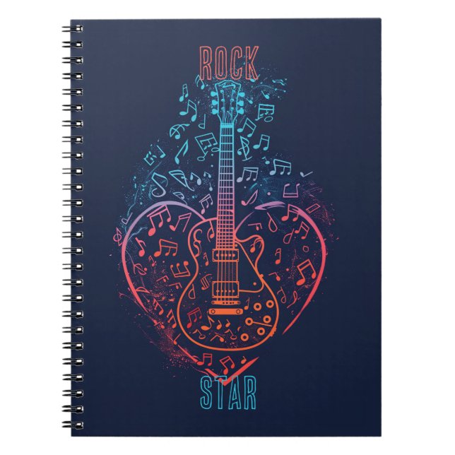 Cuaderno Guitar Heart (Frente)