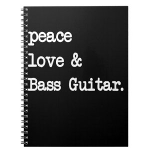Cuaderno Guitaris, músico de guitarra de amor por la paz