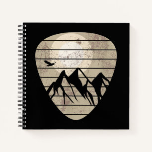 Cuaderno Guitarista de guitarra de púa de guitarra Mountain