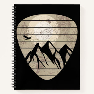 Cuaderno Guitarista de guitarra de púa de guitarra Mountain