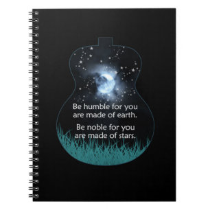 Cuaderno Guitarista Sé Humilde Por Ti Está Hecho De Navidad