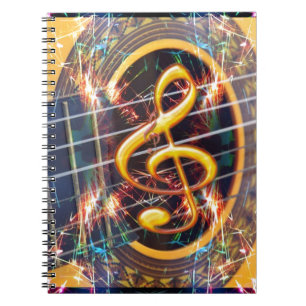 Cuaderno Guitarra Acústica Psicodélica, diseño de partitura