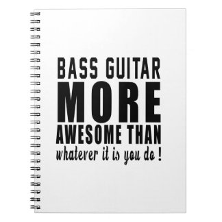 Cuaderno Guitarra baja más impresionante que lo que es