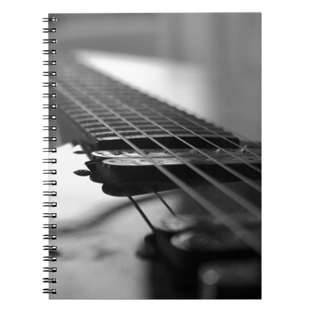 Cuaderno Guitarra blanca y negra (Frente)