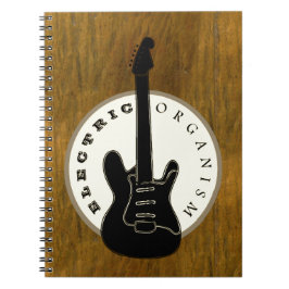 Cuaderno Guitarra eléctrica negra y dorada 