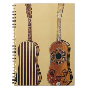 Cuaderno Guitarra embutida con nacarado, de 'Musical