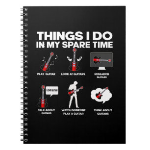 Cuaderno Guitarra Guitarista Addica Cumpleaños de la Música