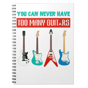 Cuaderno Guitarra Lover  Nunca Se Puede Tener Que Tener Muc