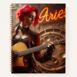 Cuaderno Guitarra musical de Aries Zodiac