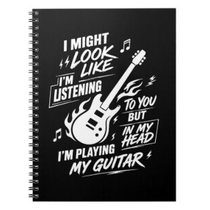 Cuaderno Guitarra Podría Parecer Que Estoy Escuchando