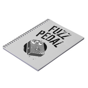 Cuaderno Guitarra psicodélica Fuzz Negro y Blanco