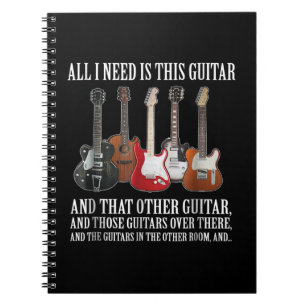 Cuaderno Guitarra   Todo Lo Que Necesito Es Esta Guitarra A