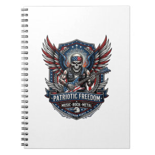Cuaderno Guitarrista de la Libertad Patriótica Cráneo Músic