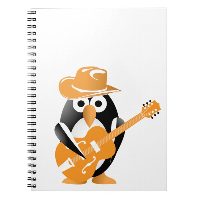 Cuaderno Guitarrista pingüino (Frente)