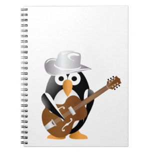 Cuaderno Guitarrista pingüino