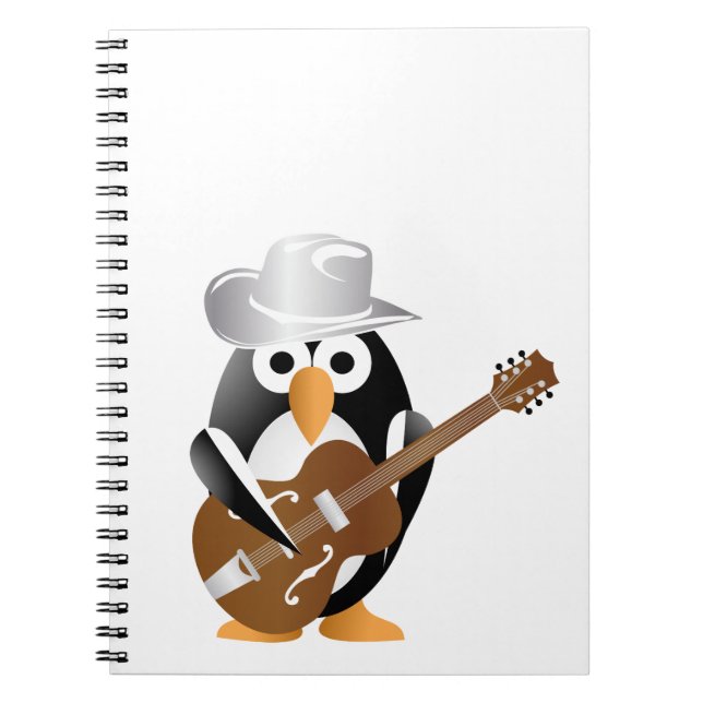 Cuaderno Guitarrista pingüino (Frente)