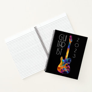 CUADERNO GUITARRISTA REGALO DE BANDA DE GUITARRA COLORIDA 2