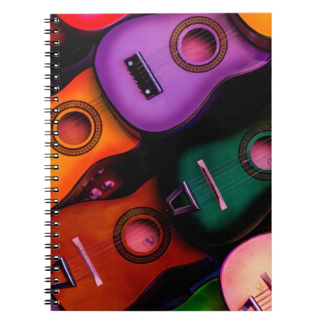 Cuaderno Guitars coloridos (Frente)