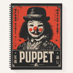 Cuaderno Gunge Creepage Puppet   Arte de circo oscuro