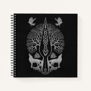 Cuaderno Gungnir - Spear of Odin y Tree de la vida -