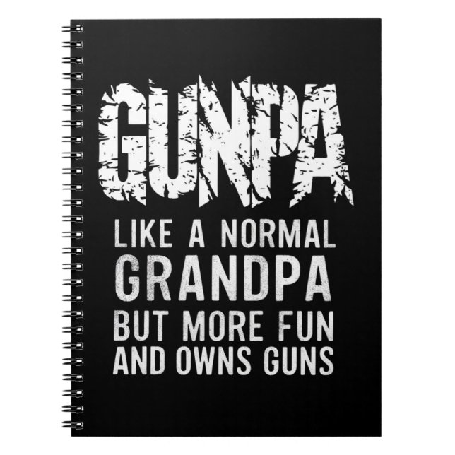 Cuaderno GUNPA Como Un Abuelo Normal Pero Más Diversión Y D (Frente)