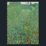 Cuaderno Gustav Klimt - Campo de amapola<br><div class="desc">Campo de amapola / Campo de los cachorros - Gustav Klimt,  Petróleo en lienzo,  1907</div>