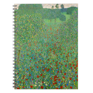 Cuaderno Gustav Klimt - Campo de amapolas