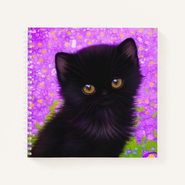 Cuaderno Gustav Klimt Cat (Anverso)