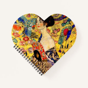Cuaderno Gustav Klimt Dama con Abanico