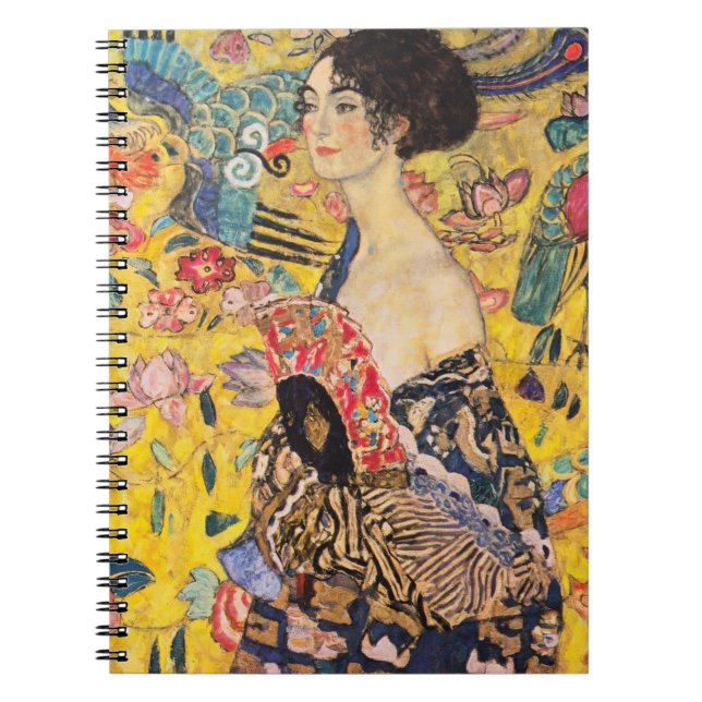 Cuaderno Gustav Klimt - Dama de fans (Frente)