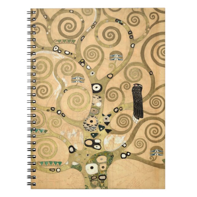 Cuaderno Gustav Klimt - El árbol de la vida, la frisa de es (Frente)