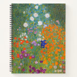 Cuaderno Gustav Klimt Flor Jardín Naturaleza<br><div class="desc">Un bonito cuadro del jardín,  un cuadro clásico de Gustav Klimt,  llamado Cottage Garden,  o Bauergarten,  1907,  que se encuentra cerca de un jardín de flores,  un cuadro de flores de colores.</div>