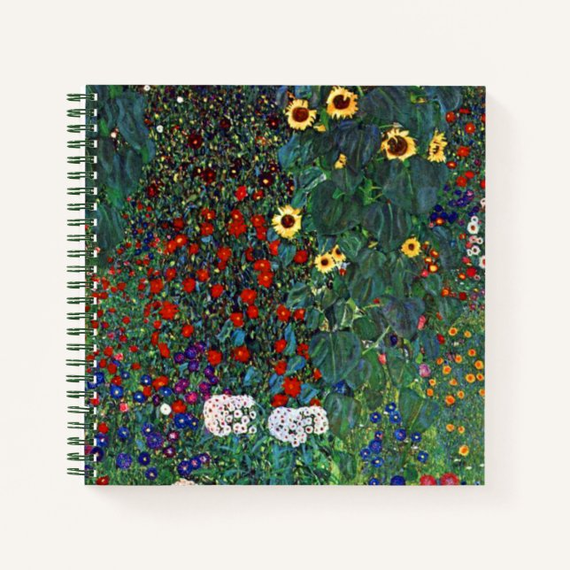 Cuaderno Gustav Klimt Flower Garden (Anverso)