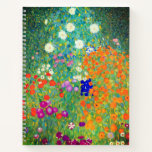 Cuaderno Gustav Klimt Flower Garden<br><div class="desc">Bloc de notas con el jardín de flores de pintura al óleo de Gustav Klimt (1906). Un bonito jardín de flores moradas,  rojas,  blancas,  azules y naranjas. Un gran regalo para los amantes del arte Art Nouveau y austriaco.</div>