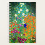 Cuaderno Gustav Klimt Flower Garden<br><div class="desc">Bloc de notas con el jardín de flores de pintura al óleo de Gustav Klimt (1906). Un bonito jardín de flores moradas,  rojas,  blancas,  azules y naranjas. Un gran regalo para los amantes del arte Art Nouveau y austriaco.</div>