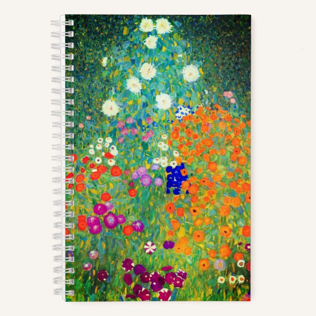 Cuaderno Gustav Klimt Flower Garden (Anverso)
