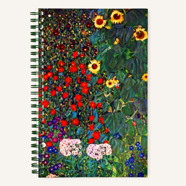 Cuaderno Gustav Klimt Flower Garden (Anverso)