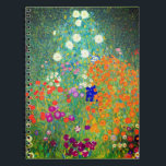 Cuaderno Gustav Klimt Flower Garden<br><div class="desc">Bloc de notas con el jardín de flores de pintura al óleo de Gustav Klimt (1906). Un bonito jardín de flores moradas,  rojas,  blancas,  azules y naranjas. Un gran regalo para los amantes del arte Art Nouveau y austriaco.</div>