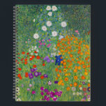 Cuaderno Gustav Klimt Flower Garden Vintage Art Nouveau<br><div class="desc">Pintura Bella Artes Gustav Klimt Flower Garden Vintage Art Nouveau 1907</div>