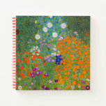 Cuaderno Gustav Klimt - Jardín de flores<br><div class="desc">Jardín de flores - Gustav Klimt en 1905-1907</div>