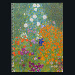 Cuaderno Gustav Klimt - Jardín de flores<br><div class="desc">Jardín de flores - Gustav Klimt en 1905-1907</div>