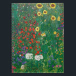 Cuaderno Gustav Klimt - Jardín de granja con girasoles<br><div class="desc">Gustav Klimt - Jardín de granja con girasoles</div>