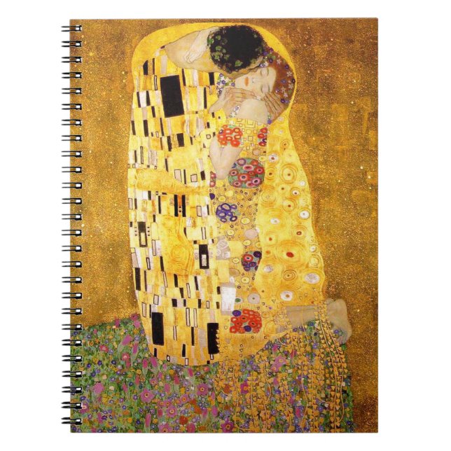 Cuaderno Gustav Klimt La Pintura Clásica Del Beso (Frente)